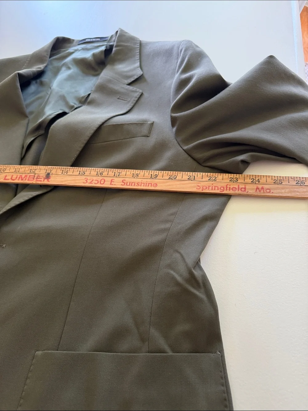 Todd Snyder Olive Wool Gabardine Madison Jacket Sz 44R.  New
